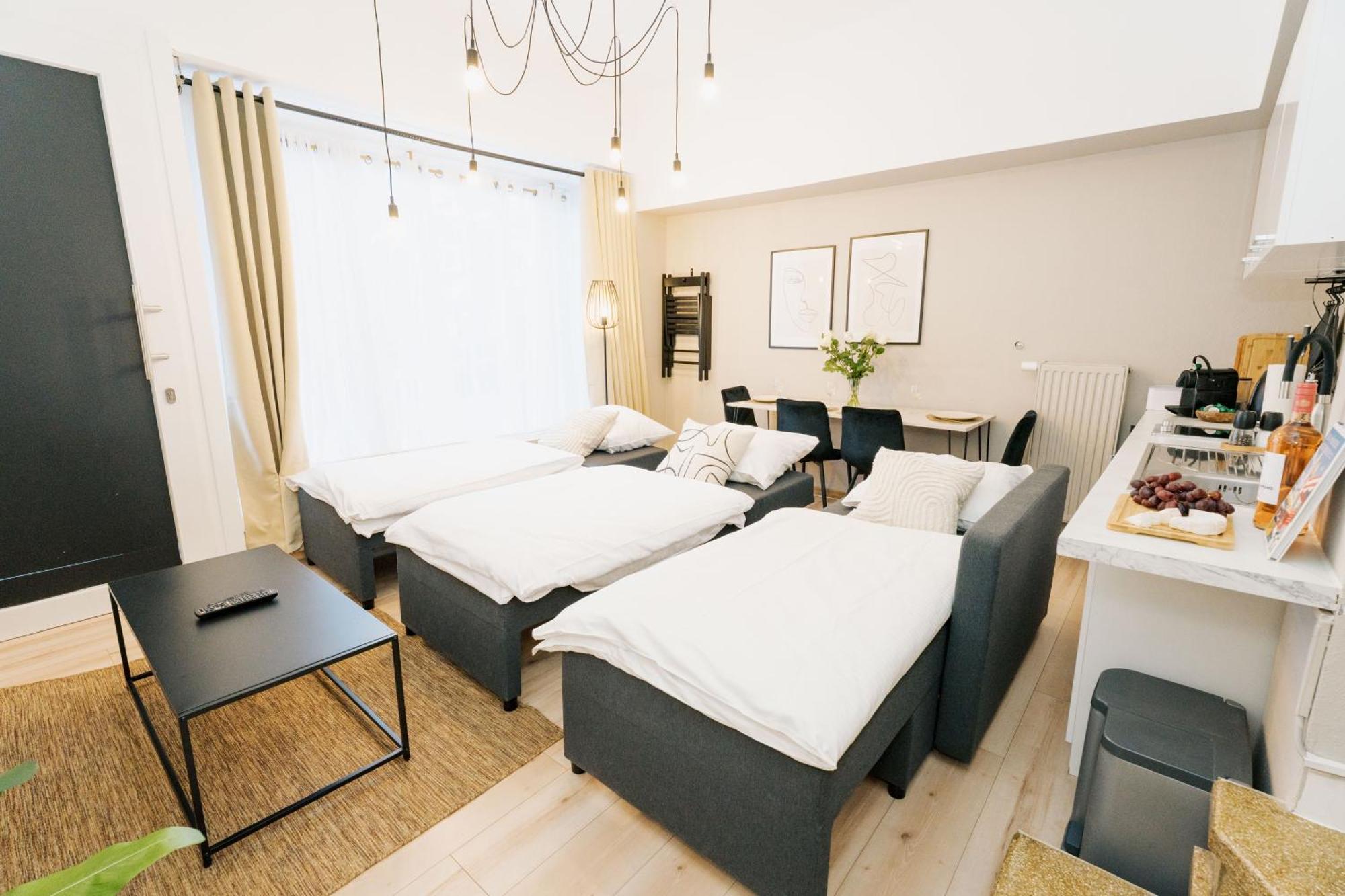 City-Apartment „Kreuzviertel-Lädchen“mit Parkplatz Munster  Buitenkant foto